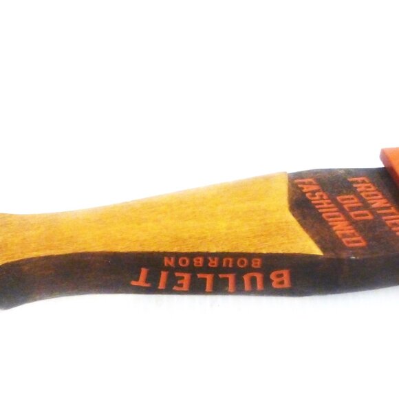 BAR1 Vintage BULLEIT Bourbon OLD FASHIONED Whisky Wood Tap Draft BAR TAP HANDLE - Picture 2 of 7